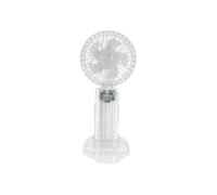 Ventilateur Portable 3 Vitesses avec Lumière Interne et Support Stable LinQ Transparent