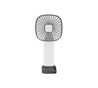 LinQ Ventilateur Portable 3 Vitesses Réglables USB-C avec Socle Support Stable Gris