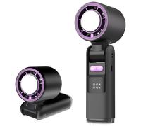 Ventilateur portable, 4000 mAh, mini-ventilateur turbo, rechargeable, USB avec réglage de vitesse de 1 à 100