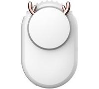 ventilateur portable 5 pouces mini cou mains libres USB charge blanc