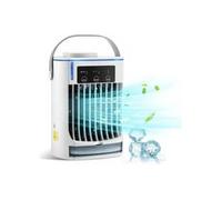 ventilateur portable 500ml - Rafraîchisseur d'air évaporatif 4-en-1 silencieux 3 vitesses avec panneau tactile pour bureau chambre