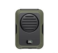 Ventilateur portable à clip de taille, ventilateur de corps, pales de turbine 6000 tr/min, 6000 mAh, 3 vitesses, avec charge rapide, pour t-shirts, vestes, vêtements, escalade, cyclisme (vert) (DQ223)