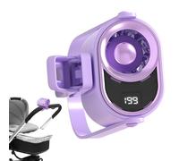 Ventilateur portable à clipser - Contrôleur de vent à écran numérique, dispositif de refroidissement rechargeable, ventilateur à flux d'air silencieux | Petit ventilateurs électrique pour maison