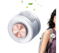 Ventilateur portable à clipser - Mini circulateur d'air rechargeable à 3 vitesses, dispositif de refroidissement à piles réglable à 360 degrés | Ventilateur portable mains libres pour le camping