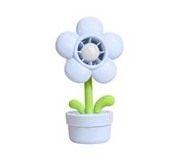 Ventilateur portable à main 3 vitesses | Ventilateur USB rechargeable en forme de pot de fleurs, réglable, veilleuse de dessin animé pour enfants, adultes, été