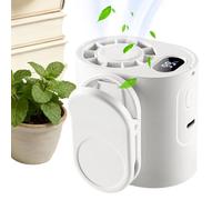 Ventilateur Portable À Pince - Affichage LED 5 Vitesses Rotation 360° Dispositif De Refroidissement - Ventilateur Personnel Rechargeable à Pince | Pour Extérieur Plage Festival Sports Bureau Randonnée