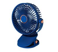 Ventilateur portable à pince - SAPLIKY - Modèle compact - 5 vitesses ultra-silencieux - Tête rotative 720° - LED intégrée