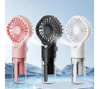 Ventilateur portable à pulvérisation d'eau, mini-ventilateur pour étudiants, dortoir, fournitures d'été, outils de refroidissement, petit ventilateur d'extérieur, 1 pièce Rose