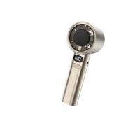 Ventilateur portable à vitesse variable,ELVANZA Ventilateur,moteur de sèche-cheveux haute vitesse,guidage du flux d'air par surpression à tourbillon,autonomie prolongée de 600 mAh,couleur dorée dore