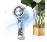Ventilateur portable - ABS, 14,78 cm | Ventilateur portatif rechargeable | Mini ventilateur de refroidissement à 199 vitesses avec fonction de refroidissement pour la maison, les voyages, le dortoir