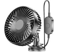 Ventilateur portable avec batterie de 5 200 mAh et 3 vitesses | Ventilateur de table silencieux avec pied réglable, Ø 148 cm | Mini-ventilateur de table pivotant à 360 degrés