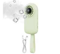 Ventilateur portable avec écran intelligent rechargeable par USB | Ventilateur portable réglable pour extérieur, terrasse, camping, plage, arrière-cour, bibliothèque, bureau, été