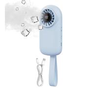 Ventilateur portable avec écran intelligent rechargeable par USB | Ventilateur portatif d'extérieur pour l'été, terrasse, plage, voyage, camping, arrière-cour, bibliothèque, bureau