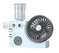 Ventilateur portable avec nébulisation | Circulateur d'air de table rechargeable par USB avec refroidissement - Ventilateur avec brumisation, pour l'été, la maison, les environnements intérieurs, le