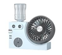 Ventilateur portable avec nébulisation - Circulateur d'air de table rechargeable par USB avec refroidissement - Ventilateur à brumisation, pour utilisation intérieure sur bureau, maison, été, chambre