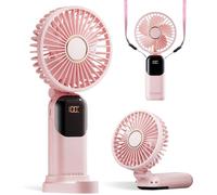 Ventilateur portable - AVEKI - F01 - 5 vitesses - Pliable à 180° - Batterie 4200 mAh