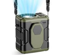 Ventilateur portable, batterie de 10 000 mAh, 5 vitesses, vert