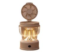 Ventilateur portable Combo, lampe de camping pliable avec poignée de transport, 1500 mAh 3,7 V, lampe alimentée par batterie pour l'extérieur et la maison, ventilateur de secours Combo pliable Camping