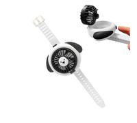 Ventilateur portable de , refroidisseur d'air type horloge avec 3 vitesses, ventilateur personnel portable rechargeable avec sangle pour poignet, pour randonnée, plage, pique-nique, sport