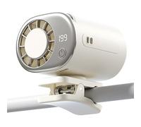 Ventilateur portable, écran numérique LED rechargeable, mini ventilateur de refroidissement de bureau, pour voyages, chantiers, camping, excursions routières, plage, hommes, femmes, adolescents