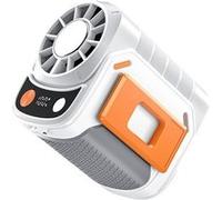Ventilateur portable ELVANZA à accrocher à la ceinture 8h autonomie Blanc Blanc