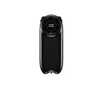 Ventilateur portable,ELVANZA,ventilateur de poche,ventilateur à porter autour du cou,format mini de la taille d'un rouge à lèvres,affichage numérique de la charge,batterie haute capacité de 4000 mAh,n