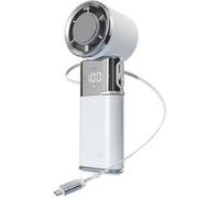 Ventilateur portable,ELVANZA,ventilateur rafraîchissant,ventilateur avec batterie externe,faible niveau sonore,affichage LED,mousqueton pour un