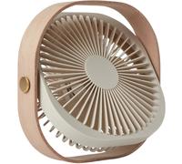 Ventilateur portable FANTASTIC 20 cm, beige, bois, Printworks