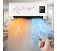 Ventilateur portable - Mini unité de climatisation murale - Ventilateur Mural Chaud/Froid - 1800W - Pour Maison/Bureau - Silencieux