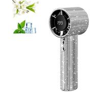 Ventilateur Portable,Mini Ventilateur Turbo Portatif, 199 Vitesses, Rechargeable, Silencieux, Longue Durée De Vie, Avec Affichage(B)