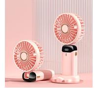 Ventilateur portable - NOBRAND - 1pc - Rechargeable USB - Rose - Utilisation intérieure/extérieure