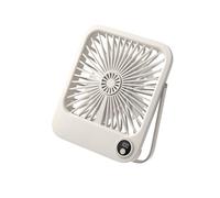 Ventilateur portable - NOBRAND - Ultra-mince - Rechargeable - 5 vitesses - Silencieux 20 dB