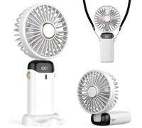 Ventilateur portable pliable - KCVV - Batterie 4200 mAh - Interface USB-C - Écran LED - 5 vitesses - Ultra silencieux