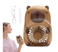Ventilateur Portable Portatif - Dispositif De Refroidissement ABS Rechargeable Par USB Avec Lanière | Cartoon Mini Ventilateur Circulateur D'air Portable | Générateur De Brise Réglable