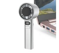 Ventilateur portable portatif - Souffleur de poche silencieux et rechargeable, affichage numérique | Refroidisseur personnel silencieux et réglable à 120 vitesses, pour l'été, le bureau, l'école, les