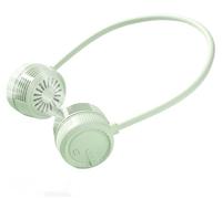 Ventilateur portable pour le cou, rechargeable, couleur verte