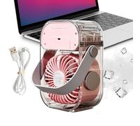 Ventilateur portable Rechargeable 3 Vitesses Rafraîchissant Avec Veilleuse