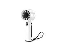 Ventilateur portable URBAN FACTORY RPF10UF rechargeable 100 vitesses Écran numérique Blanc