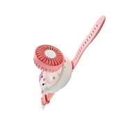 Ventilateur portable rechargeable, motif chat mignon rechargeable avec sangle pour poignet, pour , été, intérieur, maison, école, salle de classe, voyage, vacances