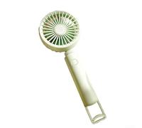 Ventilateur portable, rechargeable par USB, avec veilleuse pour la vitesse réglable, simple, clip de suspension multifonction (vert clair)