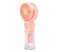 Ventilateur portable rechargeable par USB, pour mini ventilateur brumisateur portatif avec 4 vitesses, ventilateur de refroidissement de type C, eau de bureau silencieuse pour brumisateur pour