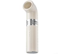 Ventilateur portable rechargeable USB sans pales avec 3000 mAh, 3 vitesses, portable pour mini appareil de refroidissement pour voyage, bureau, extérieur, charge de type C (jaune clair)