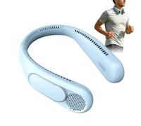 Ventilateur portable sans pales 3 vitesses rechargeable par USB | Ventilateur silencieux autour du cou pour temps chaud, intérieur, extérieur, maison, bureau, école, voyage, voyage, marche