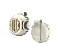 Ventilateur portable sans pales à clipser, taille réglable à 360 ° avec 5 vitesses, silencieux et rechargeable par USB pour mini ventilateur pour bureau, voyage, refroidissement de bébé, affichage