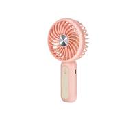 LinQ Ventilateur Portable Silencieux 3 Vitesses avec Batterie et Support Téléphone Rose
