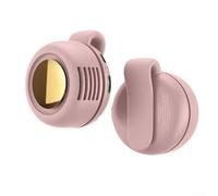 Ventilateur portable silencieux pour mini ventilateur sans pales à clipser à la taille et au cou, ventilateur portable rotatif à 360° avec fonctionnement silencieux pour randonnée, camping (rose)