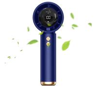 Ventilateur portable universel bleu, ventilateur turbo portable rechargeable, puissant circulateur d'air sans fil, alimenté par batt