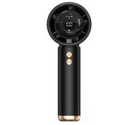 Ventilateur portable universel noir, ventilateur turbo portable rechargeable, puissant circulateur d'air sans fil, alimenté par batt