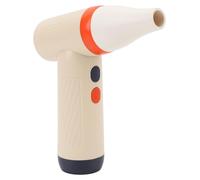 Ventilateur portable USB 100 000 tr/min, haute vitesse, 1 100 mAh, 4 vitesses réglables, sans pales, ventilateur à turbine portable pour l'extérieur, rouge/orange