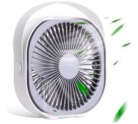Ventilateur portable - XVX - 4000mAh - 3 vitesses - 20x20x6,6 cm - Silencieux
